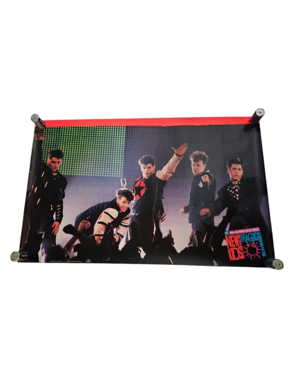 New Kids On The Block Magic Summer Poster NKOTB 1990 Vintage Pop McDonald's